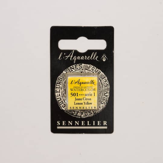 Sennelier French Artists&#x27; Watercolor Paint, Half Pan